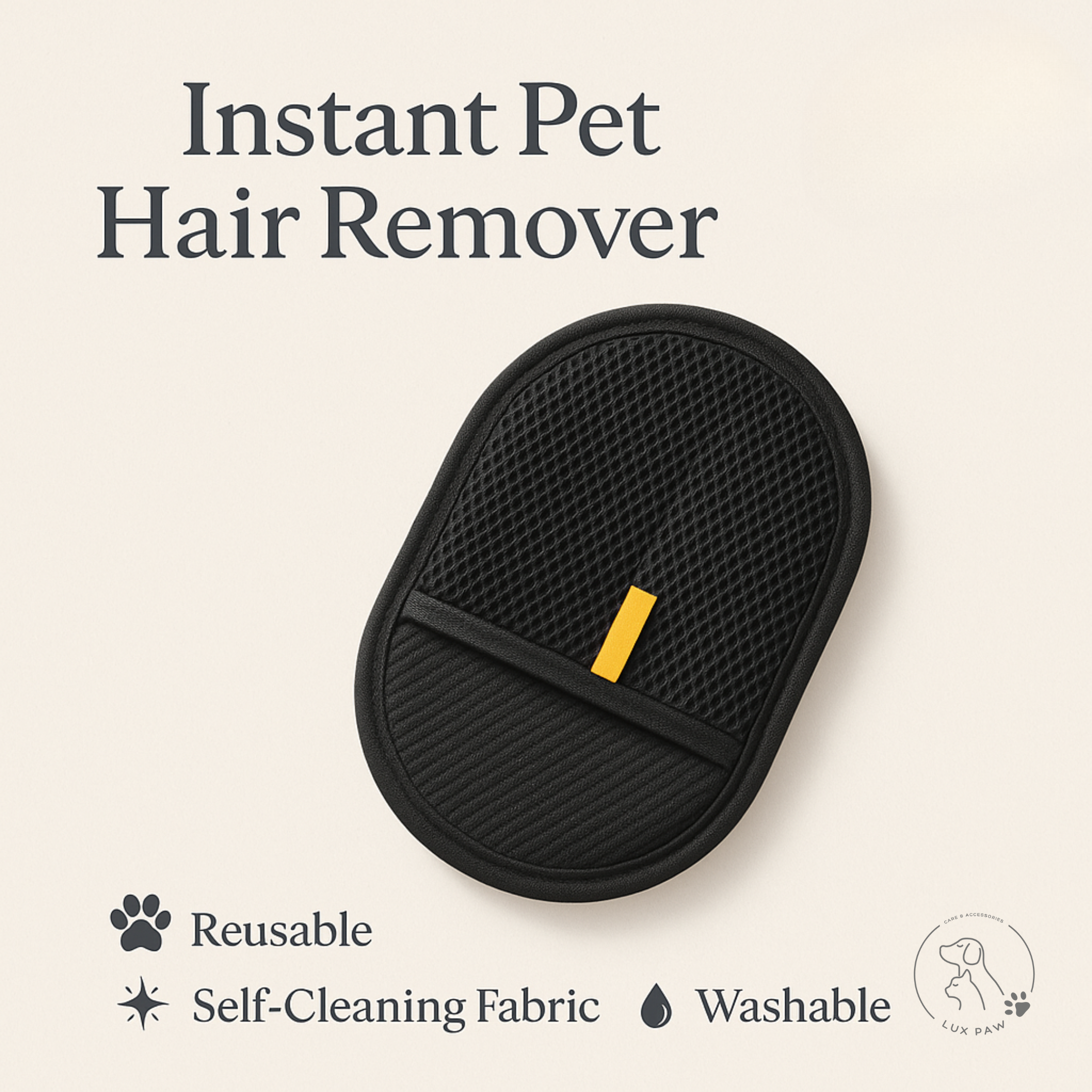 Bidirectional brush for pet electrostatic hair removal gloves